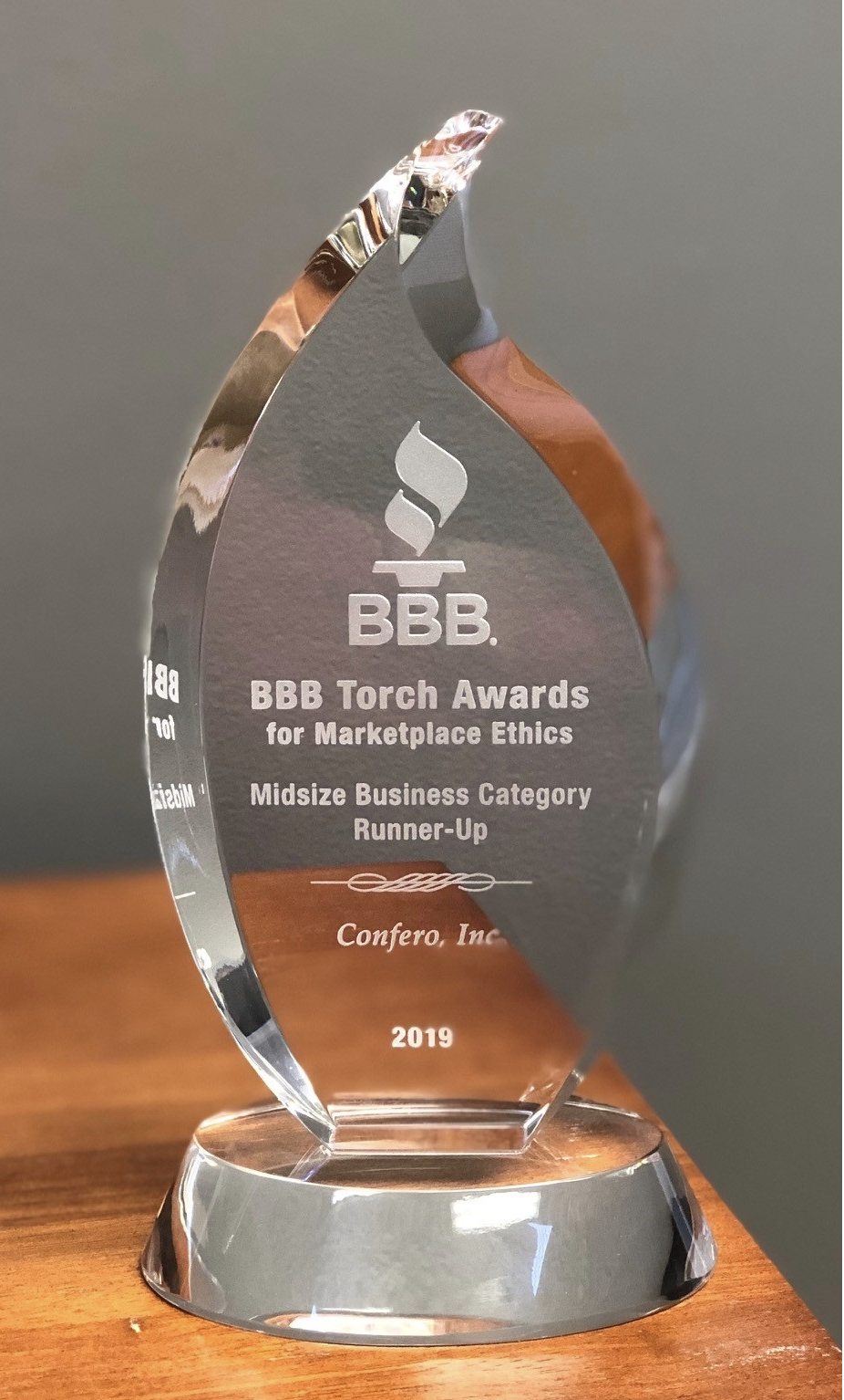 Confero BBB Torch Ethics Award 2019